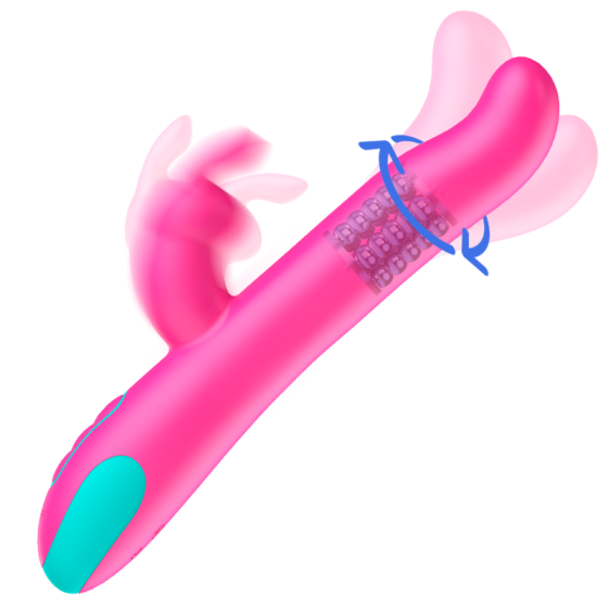 HAPPY LOKY - PLUTO RABBIT VIBRATOR & ROTATOR WATCHME WIRELESS TECHNOLOGY COMPATIBLE HAPPY LOKY - 3