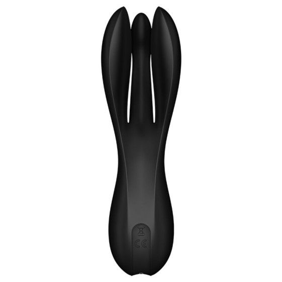 SATISFYER - THREESOME 2 VIBRATOR BLACK SATISFYER VIBRATOR - 4