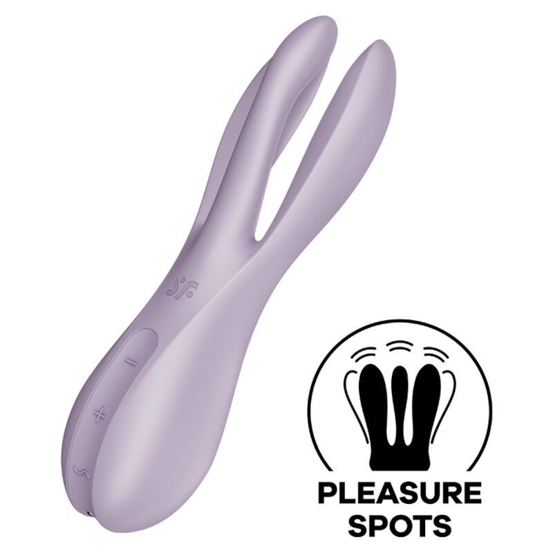 SATISFYER - THREESOME 2 VIBRATOR VIOLET SATISFYER VIBRATOR - 1