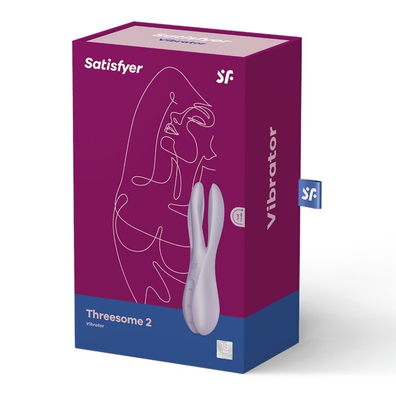 SATISFYER - THREESOME 2 VIBRATOR VIOLET SATISFYER VIBRATOR - 5