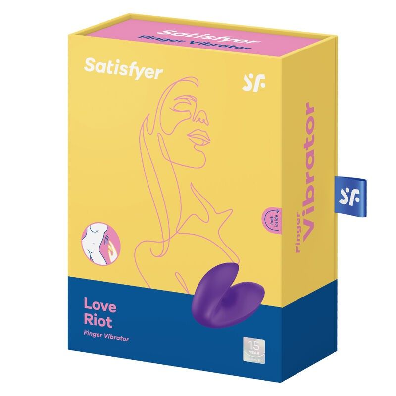 SATISFYER - LOVE RIOT FINGER VIBRATOR PURPLE SATISFYER VIBRATOR - 4