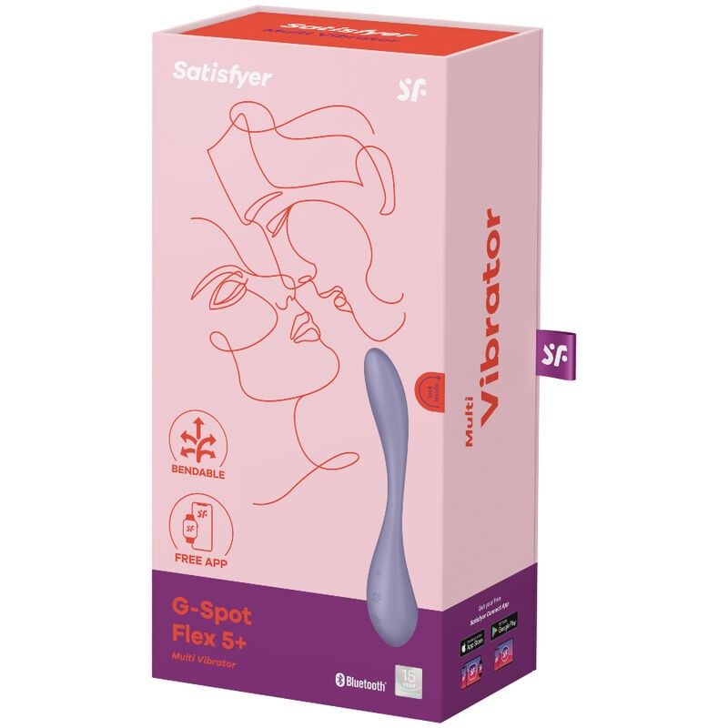 SATISFYER - G-SPOT FLEX 5 MULTI VIBRATOR LILAC SATISFYER VIBRATOR - 5