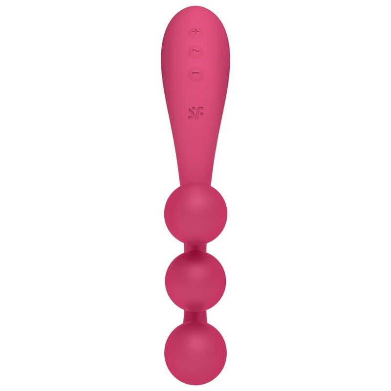 SATISFYER - TRI BALL 1 MULTI VIBRATOR RED SATISFYER VIBRATOR - 2