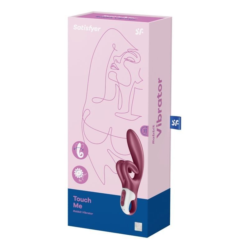 SATISFYER - TOUCH ME RABBIT VIBRATION RED SATISFYER VIBRATOR - 5