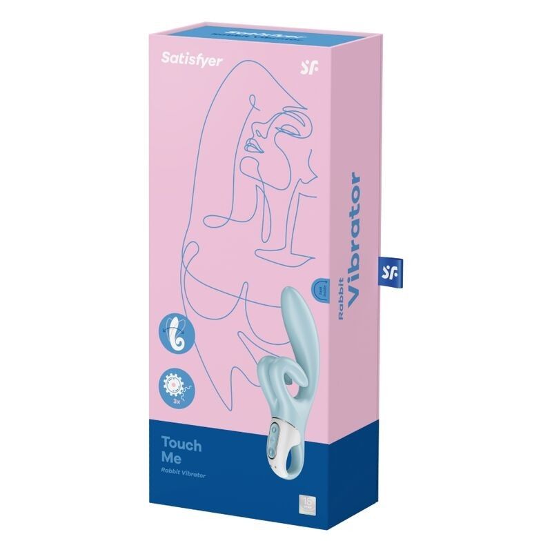 SATISFYER - TOUCH ME RABBIT VIBRATION BLUE  - 5