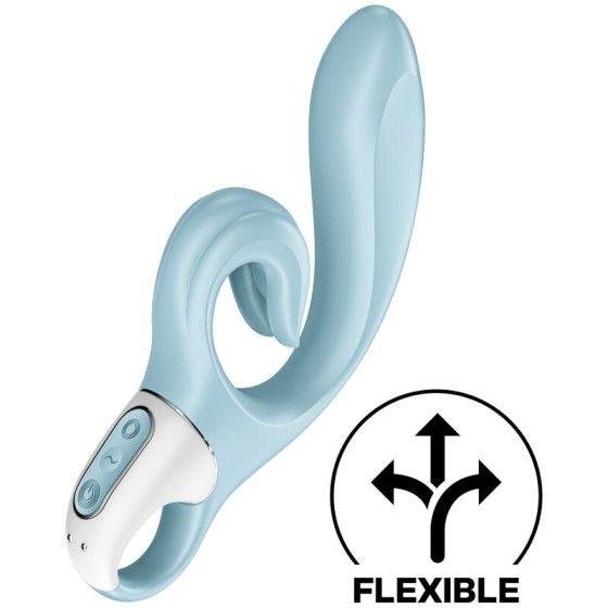 SATISFYER - LOVE ME RABBIT VIBRATION BLUE  - 1