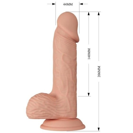 BAILE - BEAUTIFUL ENCOUNTER CATOBLEPAS FLEXIBLE REALISTIC DILDO 20.6 CM NATURAL BAILE DILDOS - 6