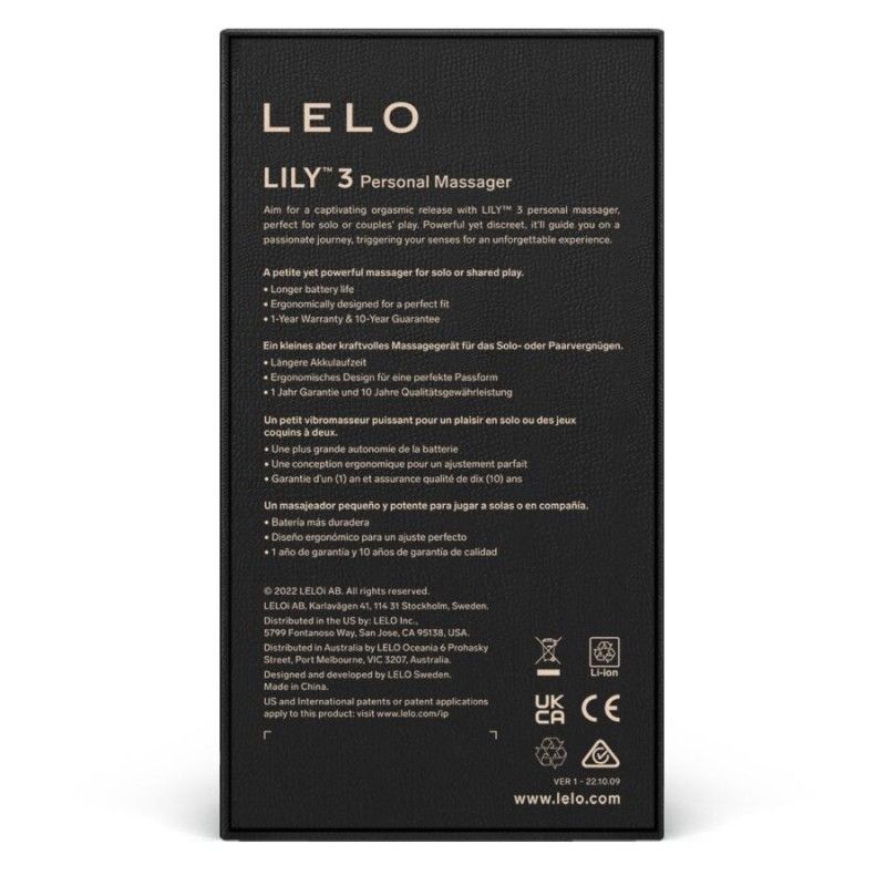 LELO - LILY 3 PERSONAL MASSAGER - LILAC LELO - 4