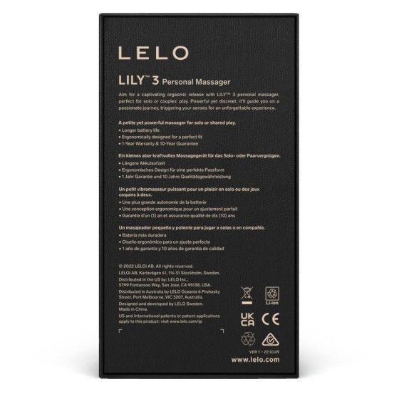 LELO - LILY 3 PERSONAL MASSAGER - PURPLE LELO - 4