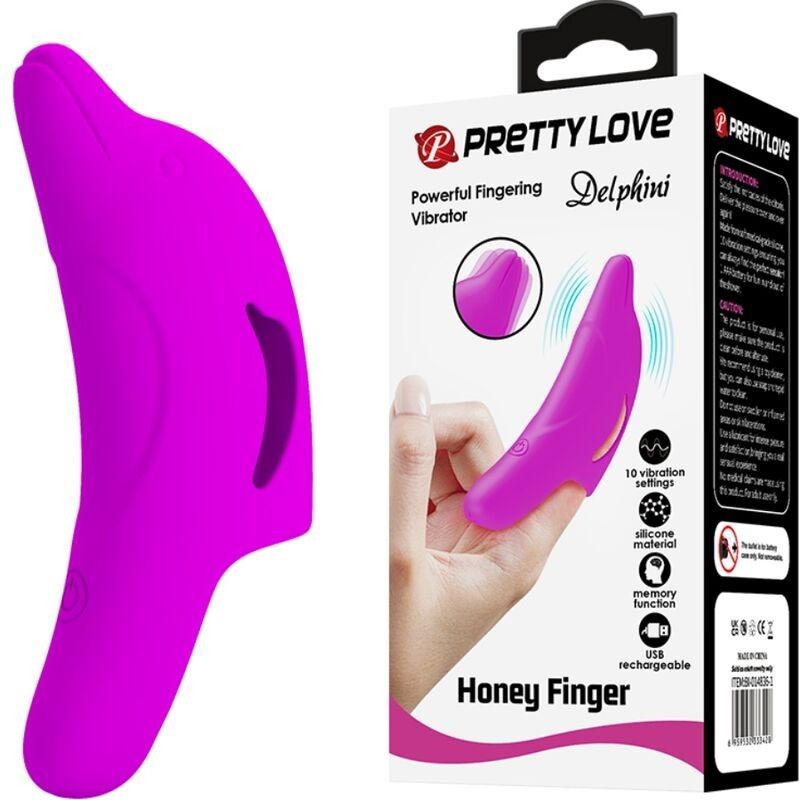 PRETTY LOVE - DELPHINI POWERFUL PURPLE FINGER STIMULATOR PRETTY LOVE FLIRTATION - 1