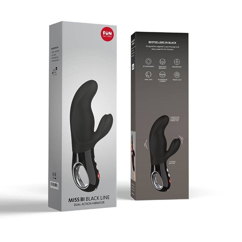 FUN FACTORY - MISS BI RABBIT VIBRATOR BLACK LINE FUN FACTORY - 6