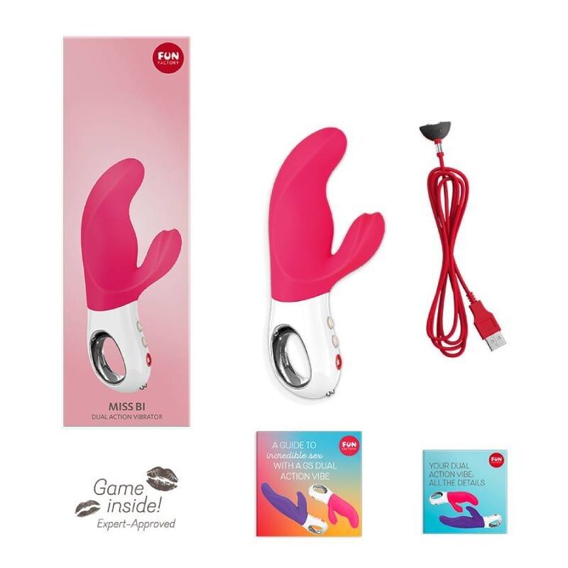 FUN FACTORY - MISS BI DUAL VIBRATOR PINK WHITE FUN FACTORY - 5