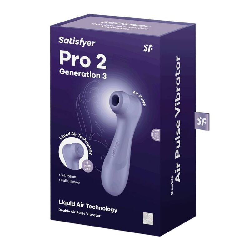 SATISFYER - PRO 2 GENERATION 3 LIQUID AIR TECHNOLOGY LILAC SATISFYER AIR PULSE - 6
