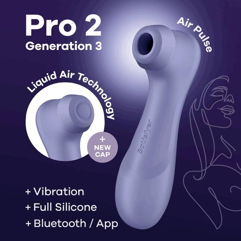 SATISFYER - PRO 2 GENERACIÓN 3 LILAC BLUETOOTH & APP SATISFYER CONNECT - 6