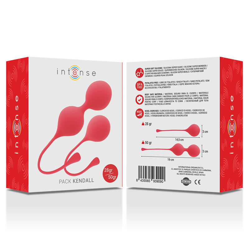 INTENSE - KEGEL BALLS PACK KENDALL RED INTENSE HEALTH & FUN - 4