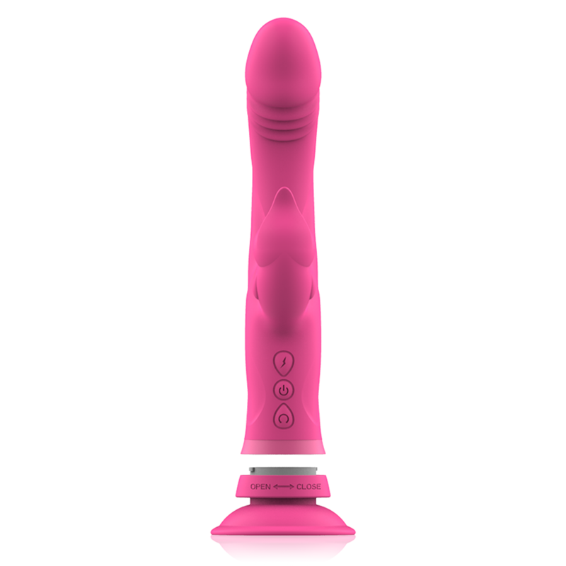 INTENSE - JULIO RABBIT VIBRATOR PINK SILICONE INTENSE FUN - 6