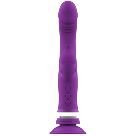 INTENSE - CASANOVA RABBIT SILICONE VIBRATOR TRIPLE MOTOR PURPLE INTENSE FUN - 6