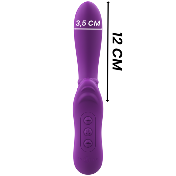 INTENSE - HARRY FLEXIBLE VIBRATOR WITH PURPLE TONGUE INTENSE FUN - 4