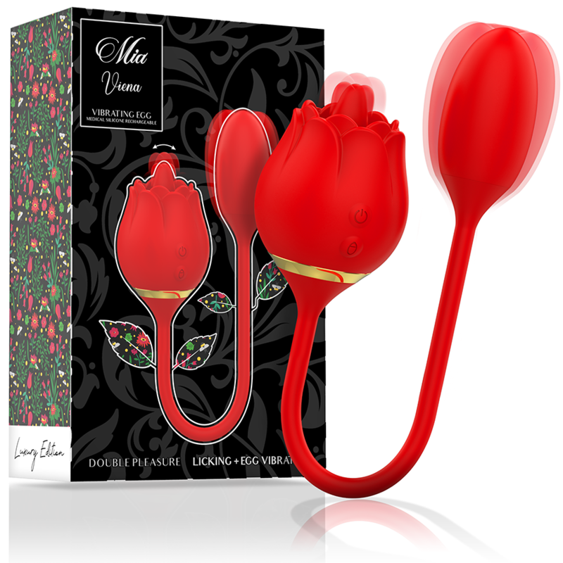 MIA - VIENNA DOUBLE PLEASURE LICKING + VIBRATING EGG MIA - 3