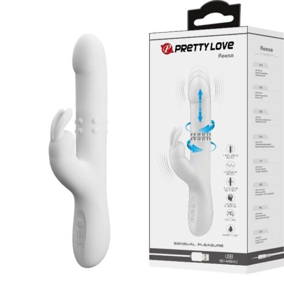 PRETTY LOVE - REESE VIBRATOR WITH SILVER ROTATION