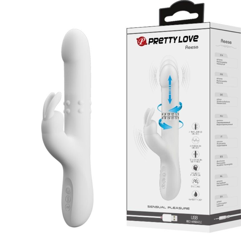 PRETTY LOVE - REESE VIBRATOR WITH SILVER ROTATION PRETTY LOVE FLIRTATION - 1