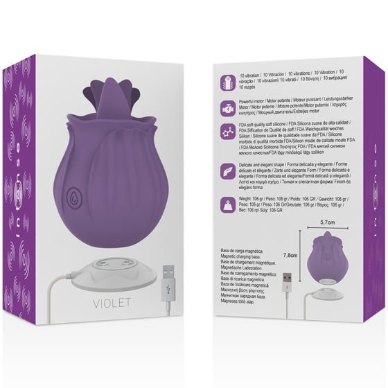 INTENSE - VIOLET CL TORIS STIMULATOR 10 VIBRATIONS LILAC INTENSE FUN - 6