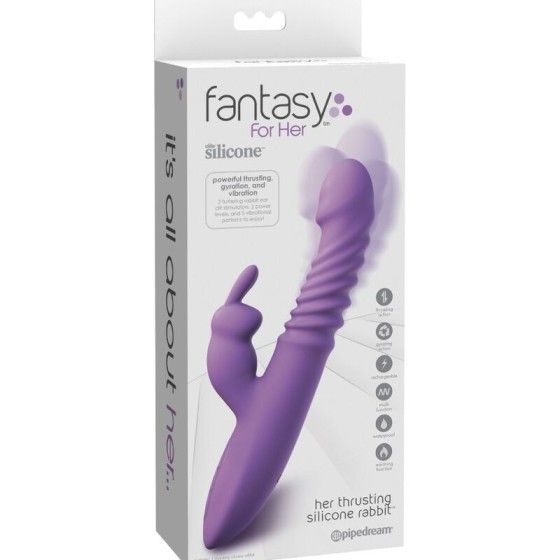 FANTASY FOR HER - RABBIT CLITORIS STIMULATOR WITH HEAT OSCILLATION AND VIBRATION FUNCTION VIOLET FANTASY FOR HER - 5