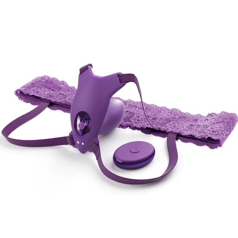 FANTASY FOR HER - BUTTERFLY HARNESS G-SPOT WITH VIBRATOR, RECHARGEABLE & REMOTE CONTROL VIOLET FANTASY FOR HER - 1