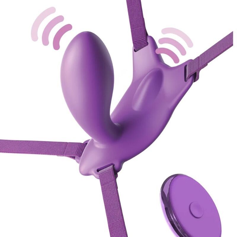 FANTASY FOR HER - BUTTERFLY HARNESS G-SPOT WITH VIBRATOR, RECHARGEABLE & REMOTE CONTROL VIOLET FANTASY FOR HER - 2