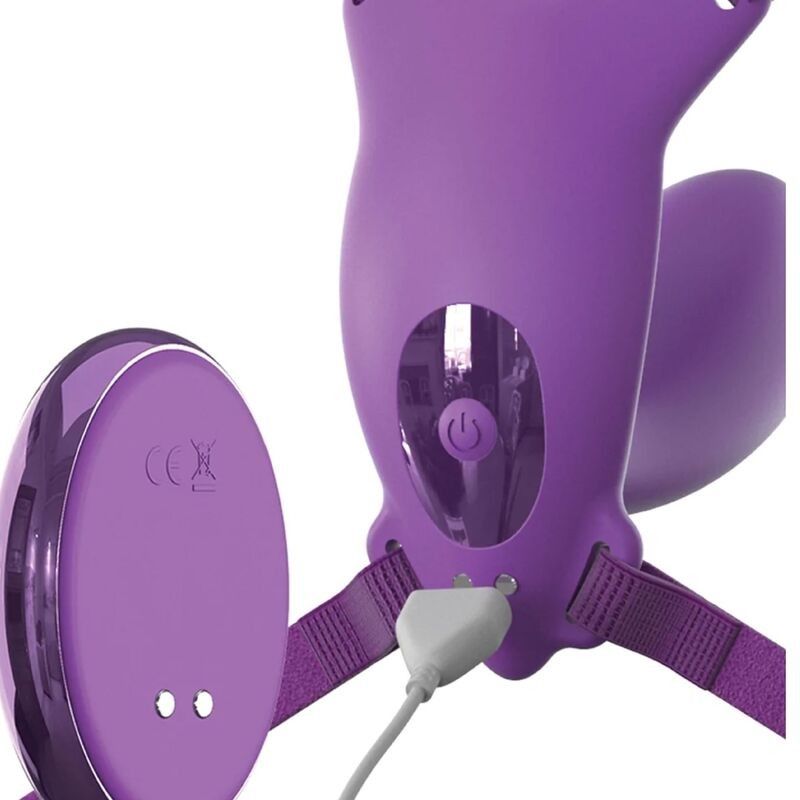 FANTASY FOR HER - BUTTERFLY HARNESS G-SPOT WITH VIBRATOR, RECHARGEABLE & REMOTE CONTROL VIOLET FANTASY FOR HER - 3