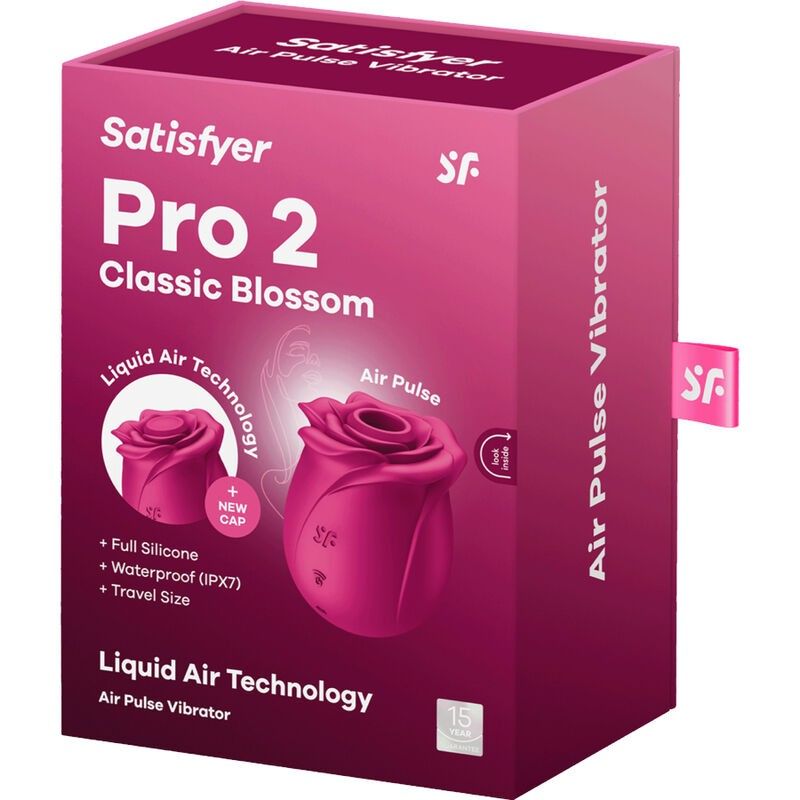 SATISFYER - AIR PULSE PRO 2 CLASSIC BLOSSOM VIBRATOR SATISFYER AIR PULSE - 7