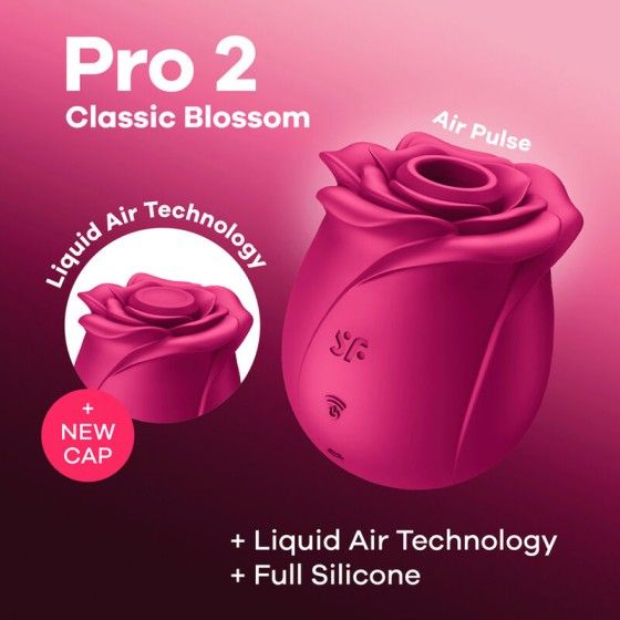 SATISFYER - AIR PULSE PRO 2 CLASSIC BLOSSOM VIBRATOR SATISFYER AIR PULSE - 8