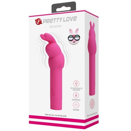 PRETTY LOVE - GERARDO FUSCHIA RABBIT SILICONE VIBRATOR PRETTY LOVE - 5