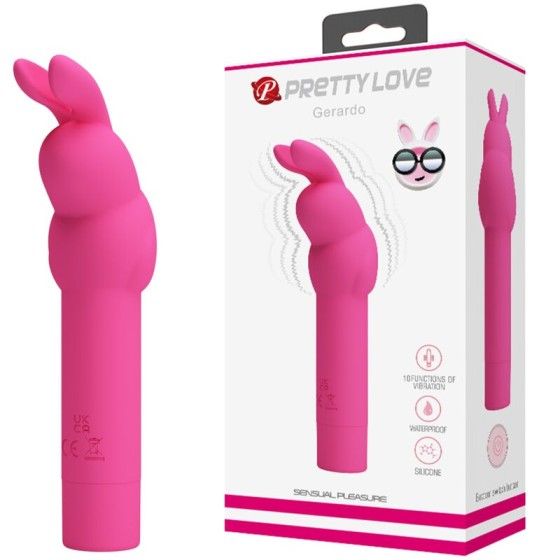 PRETTY LOVE - GERARDO FUSCHIA RABBIT SILICONE VIBRATOR PRETTY LOVE - 6