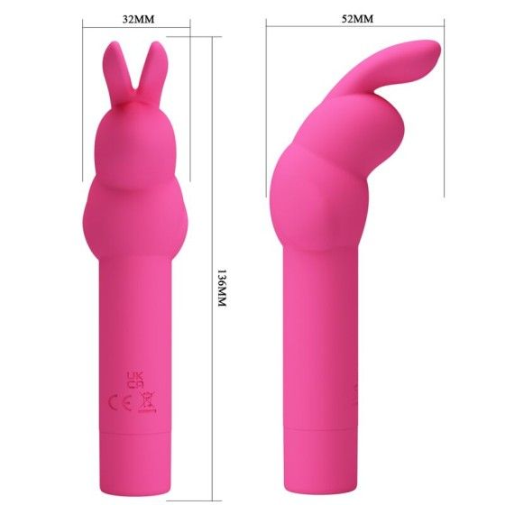 PRETTY LOVE - GERARDO FUSCHIA RABBIT SILICONE VIBRATOR PRETTY LOVE - 7