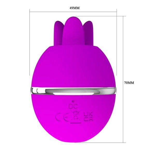 PRETTY LOVE - GEMINI BALL PURPLE ROUND SILICONE VIBRATOR PRETTY LOVE FLIRTATION - 7