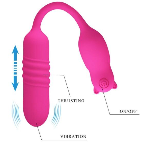 PRETTY LOVE - PINK SILICONE VIBRATING BULLET PRETTY LOVE FLIRTATION - 6