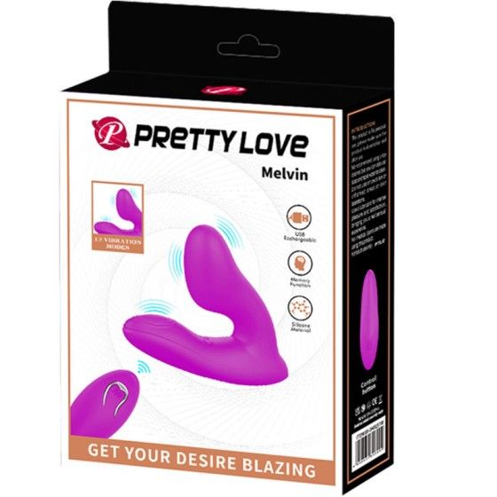 PRETTY LOVE - MELVIN CLITORIS MASSAGER WITH REMOTE CONTROL PRETTY LOVE C-TYPE - 9