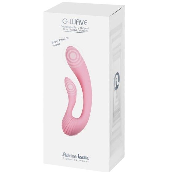 ADRIEN LASTIC - G-WAVE DUAL RABBIT VIBRATOR PINK ADRIEN LASTIC - 7