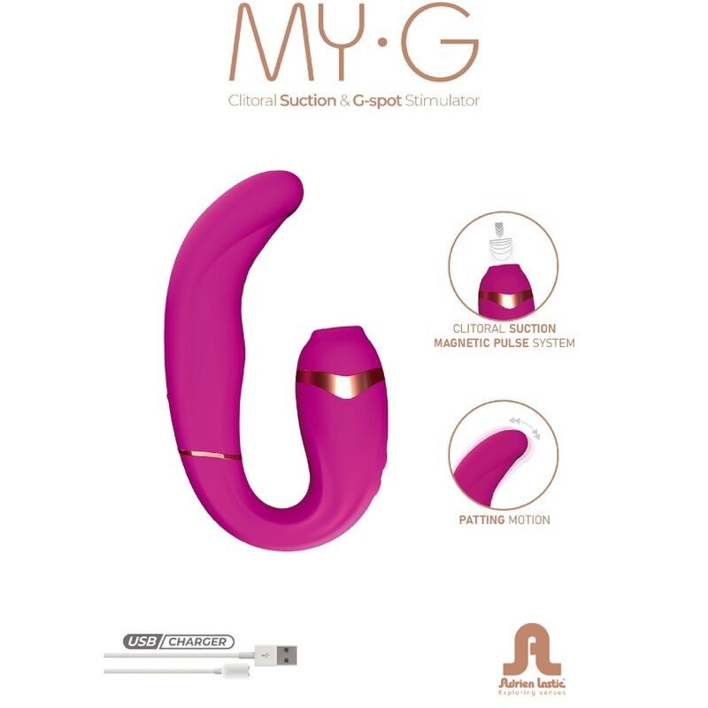 ADRIEN LASTIC - MYG CLITORIS SUCKER AND G-SPOT STIMULATOR PINK ADRIEN LASTIC - 6