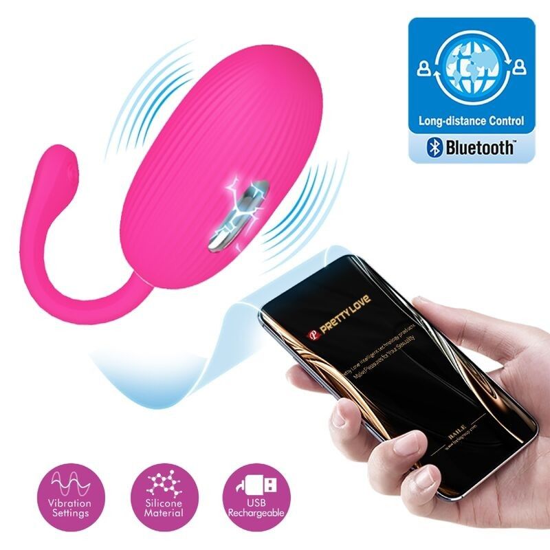 PRETTY LOVE - DOREEN RECHARGEABLE VIBRATING EGG MAGENTA PRETTY LOVE SMART - 6