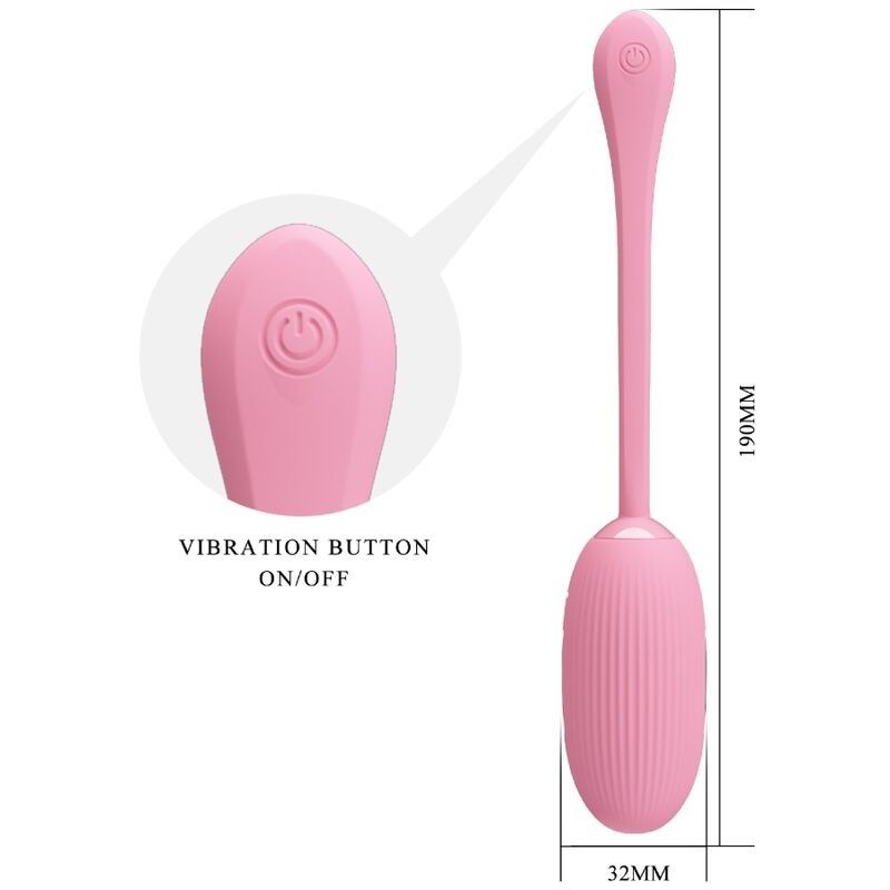 PRETTY LOVE - DOREEN PINK RECHARGEABLE VIBRATING EGG PRETTY LOVE SMART - 4