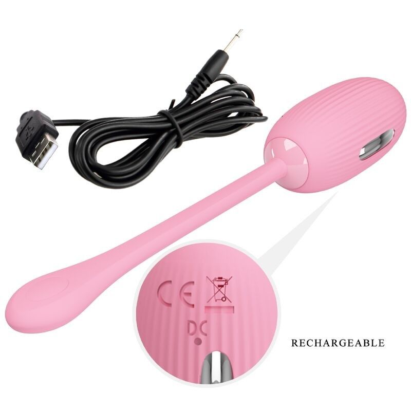 PRETTY LOVE - DOREEN PINK RECHARGEABLE VIBRATING EGG PRETTY LOVE SMART - 5