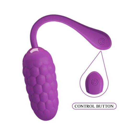 PRETTY LOVE - VIBRATING EGG WITH PURPLE RECHARGEABLE MARINE TEXTURE PRETTY LOVE SMART - 8