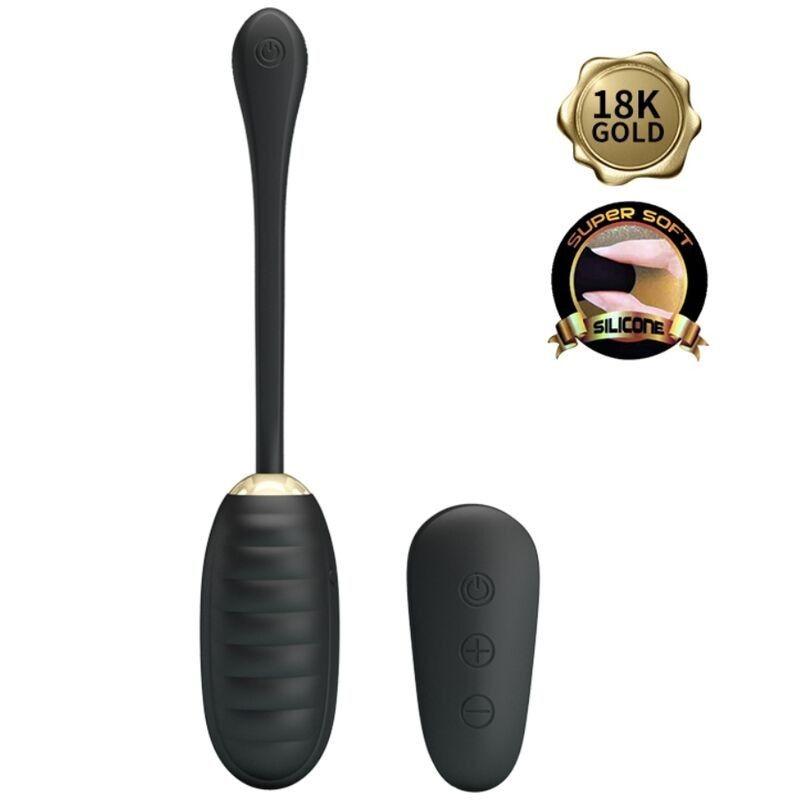 PRETTY LOVE - DOREEN LUXURY RECHARGEABLE VIBRATING EGG BLACK PRETTY LOVE SMART - 2