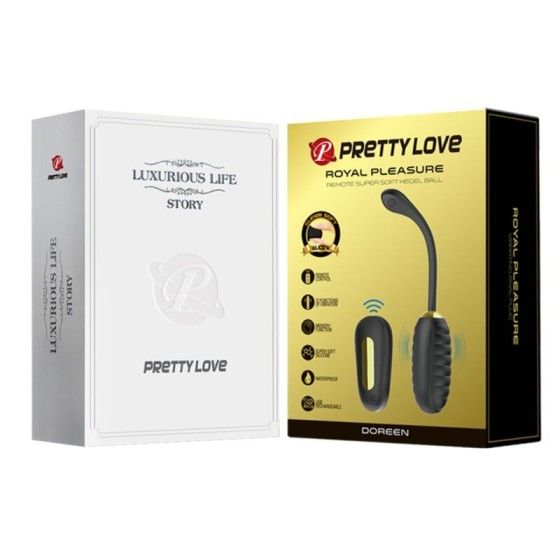 PRETTY LOVE - DOREEN LUXURY RECHARGEABLE VIBRATING EGG BLACK PRETTY LOVE SMART - 12