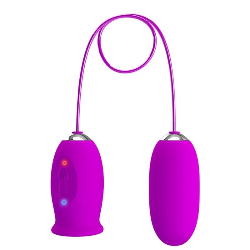 PRETTY LOVE - DAISY DUAL EGG RECHARGEABLE VIBRATOR PURPLE PRETTY LOVE FLIRTATION - 2