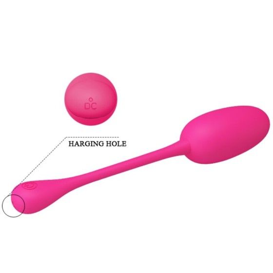 PRETTY LOVE - KNUCKER PINK RECHARGEABLE VIBRATING EGG PRETTY LOVE FLIRTATION - 7