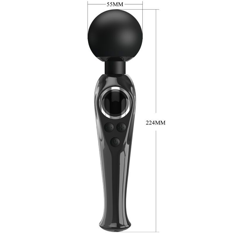 PRETTY LOVE - SKYLER VIBRATOR WAND BLACK PRETTY LOVE LED - 5