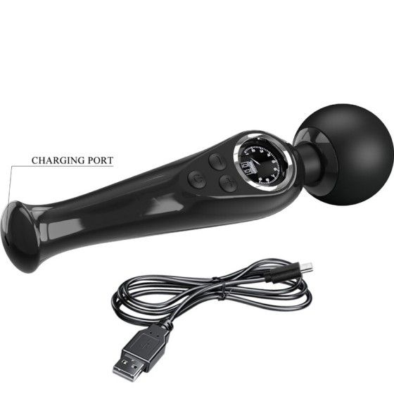 PRETTY LOVE - SKYLER VIBRATOR WAND BLACK PRETTY LOVE LED - 6